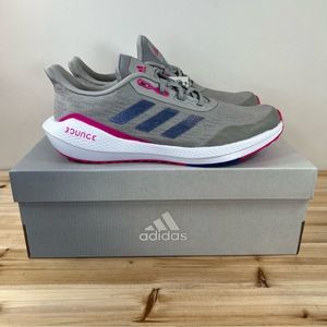 NEW Adidas EQ21 Run running Sneakers size youth 6 womens 7 grey pink white